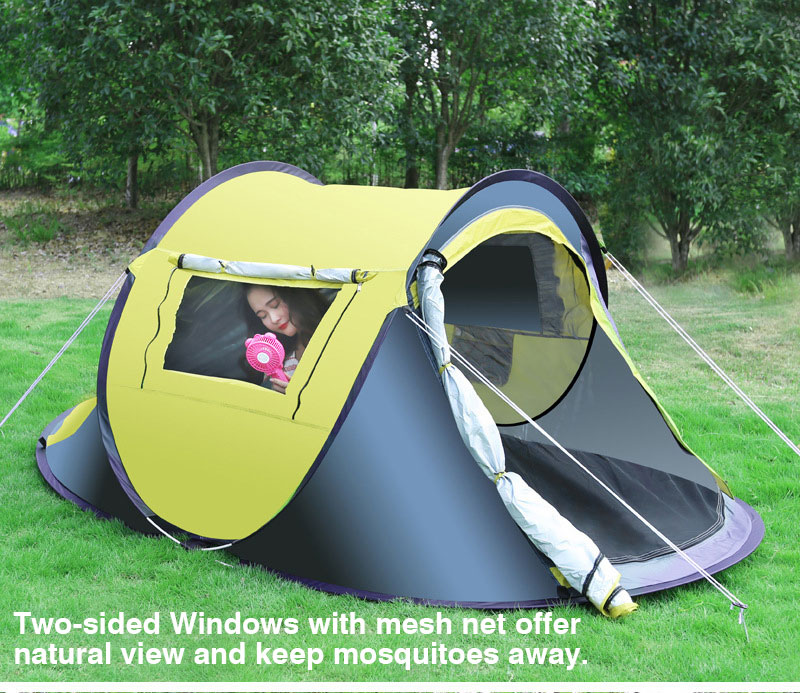 Cheap Goat Tents Camping Pop up Tent Waterproof  Fits 2 3 Persons Carry Bag Included Tents 